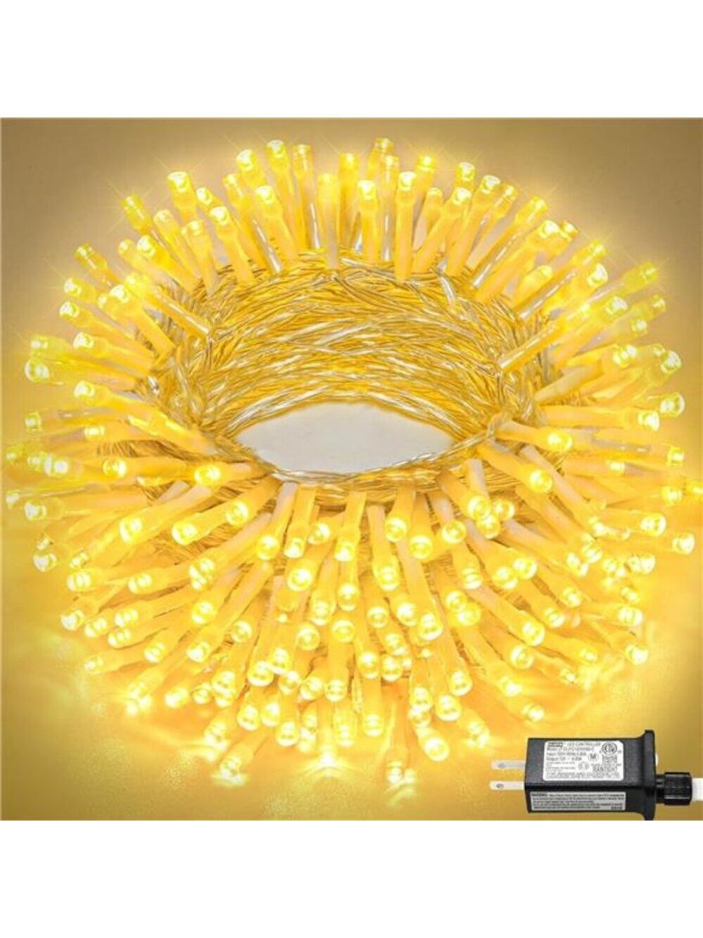 100FT 300 LED Christmas Lights Indoor Outdoor Warm White Twinkle Fairy Lights